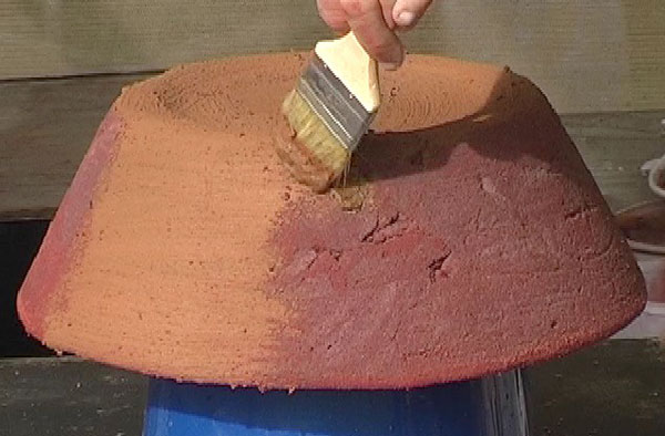 paint on to fill the cracks